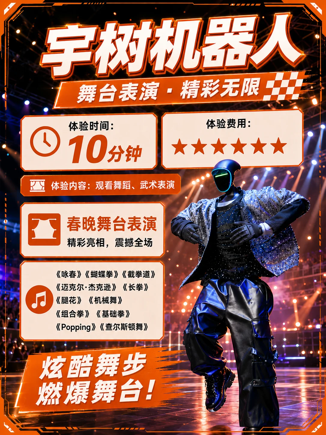 宇树机器人项目设计海报,非现场实拍